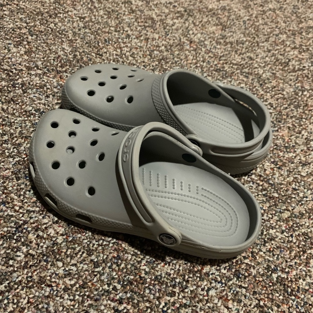 Grey Crocs